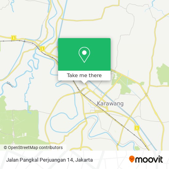 Jalan Pangkal Perjuangan 14 map