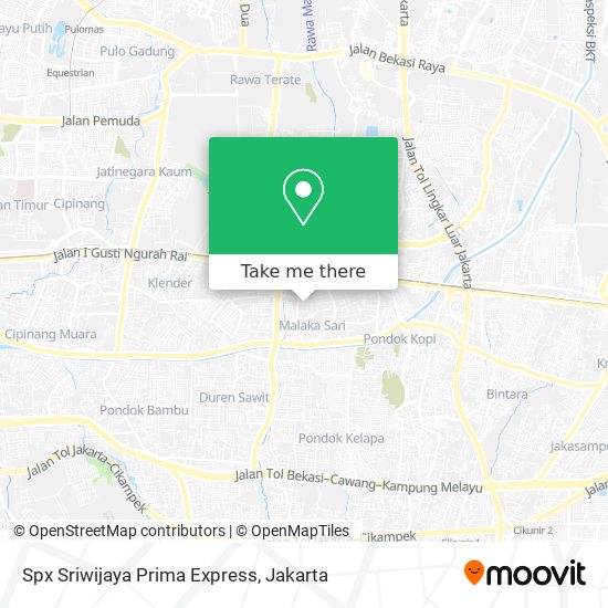 Spx Sriwijaya Prima Express map