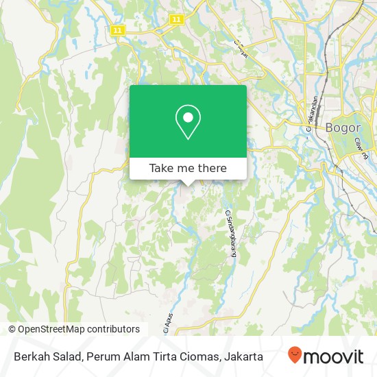 Berkah Salad, Perum Alam Tirta Ciomas map