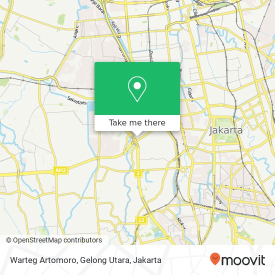 Warteg Artomoro, Gelong Utara map