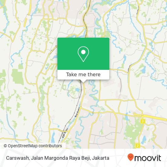 Carswash, Jalan Margonda Raya Beji map