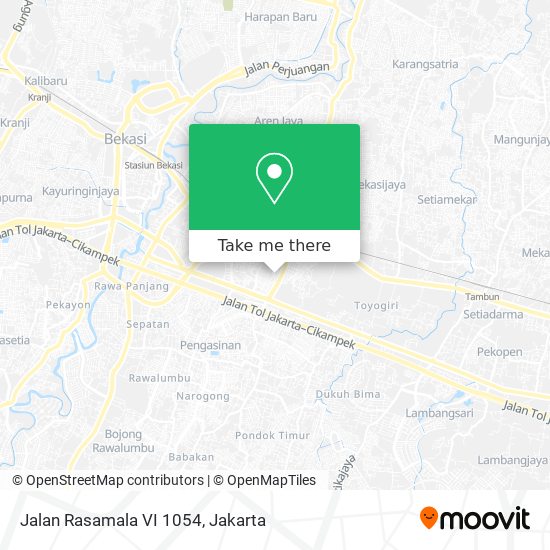 Jalan Rasamala VI 1054 map