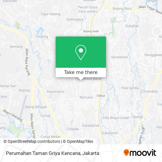 Perumahan Taman Griya Kencana map