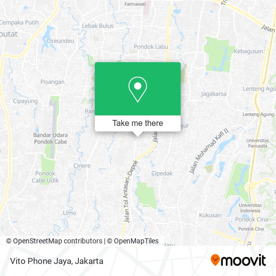 Vito Phone Jaya map