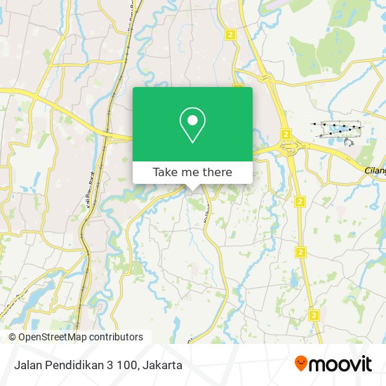 Jalan Pendidikan 3 100 map