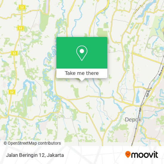 Jalan Beringin 12 map