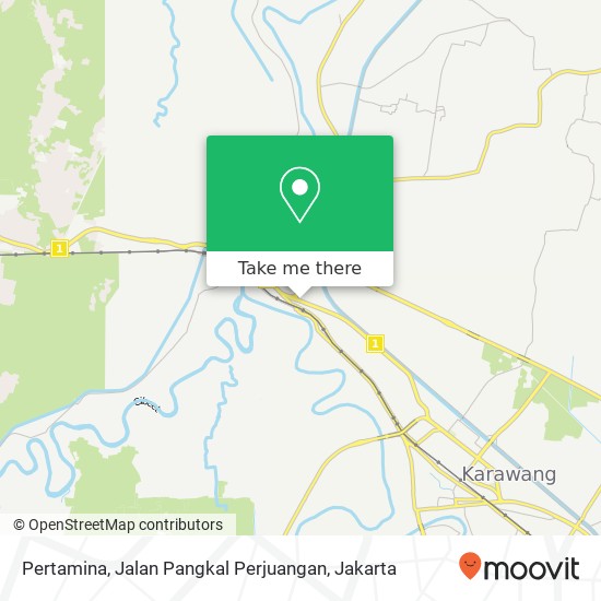 Pertamina, Jalan Pangkal Perjuangan map