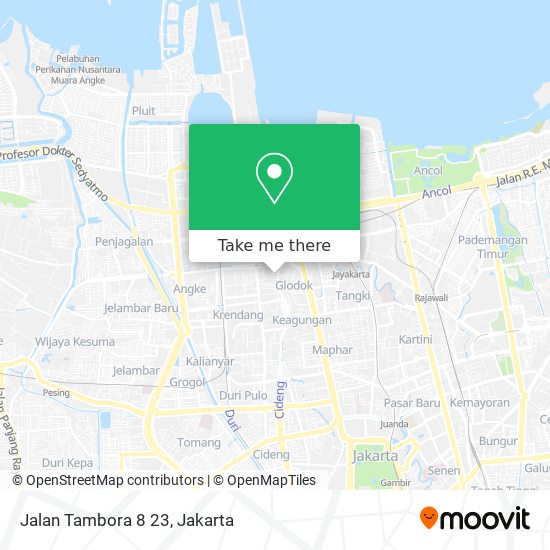 Jalan Tambora 8 23 map