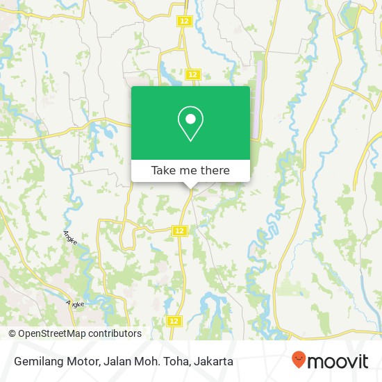 Gemilang Motor, Jalan Moh. Toha map