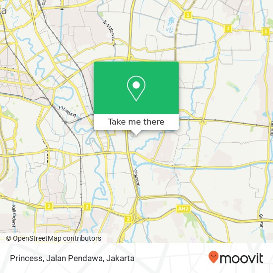 Princess, Jalan Pendawa map