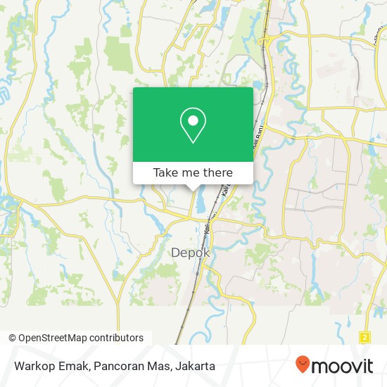 Warkop Emak, Pancoran Mas map