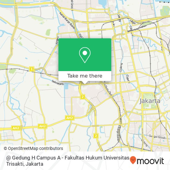 @ Gedung H Campus A - Fakultas Hukum Universitas Trisakti map