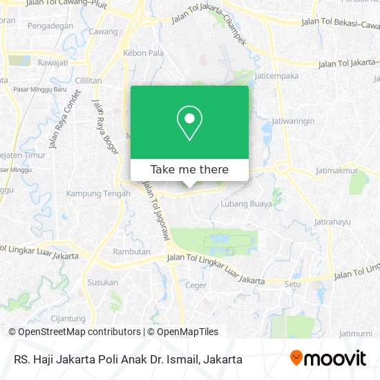 RS. Haji Jakarta Poli Anak Dr. Ismail map