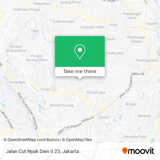 Jalan Cut Nyak Dien II 23 map