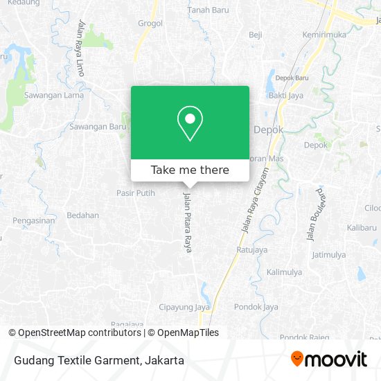 Gudang Textile Garment map