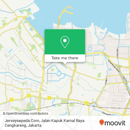 Jerseysepeda.Com, Jalan Kapuk Kamal Raya Cengkareng map