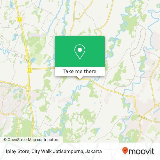 Iplay Store, City Walk Jatisampurna map