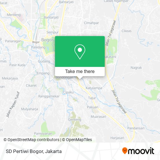 SD Pertiwi Bogor map