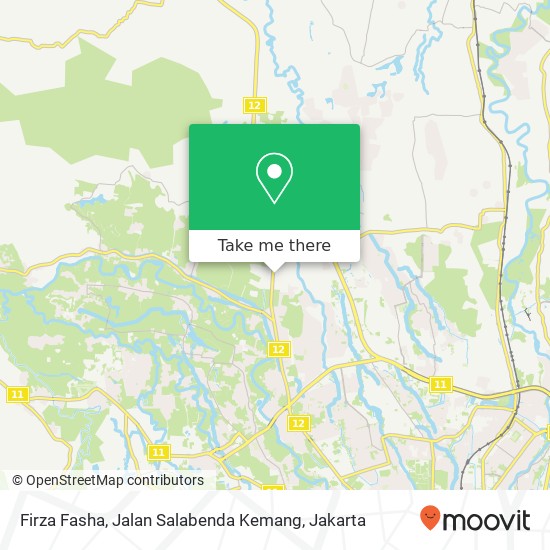 Firza Fasha, Jalan Salabenda Kemang map