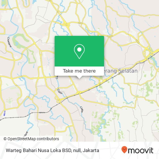 Warteg Bahari Nusa Loka BSD, null map