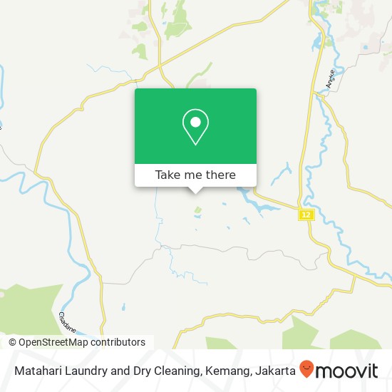 Matahari Laundry and Dry Cleaning, Kemang map