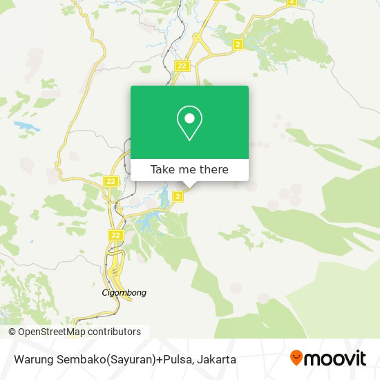 Warung Sembako(Sayuran)+Pulsa map