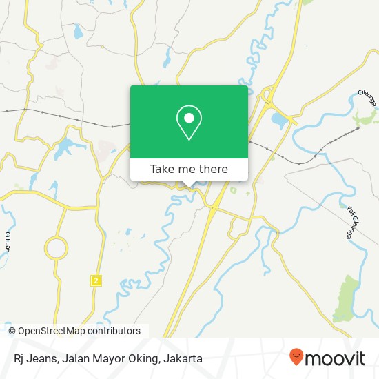 Rj Jeans, Jalan Mayor Oking map