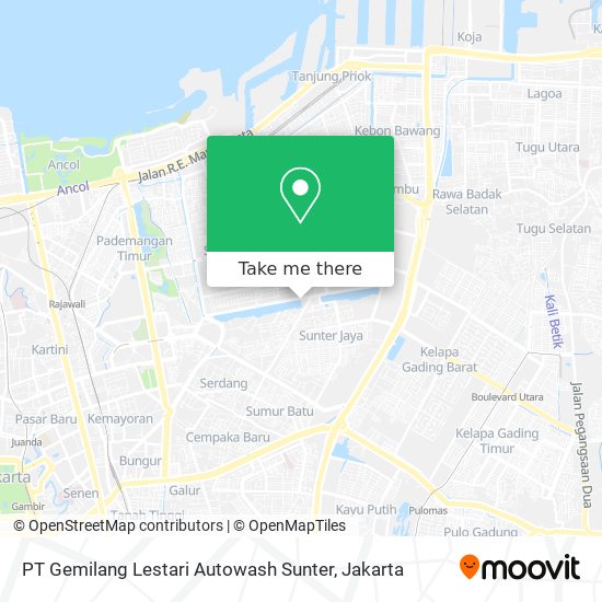 PT Gemilang Lestari Autowash Sunter map