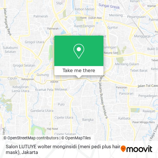 Salon LUTUYE wolter monginsidi (meni pedi plus hair mask) map