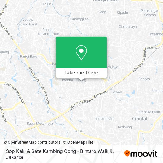 Sop Kaki & Sate Kambing Oong - Bintaro Walk 9 map