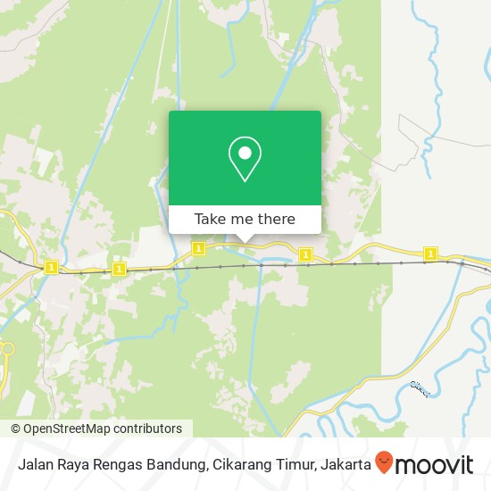 Jalan Raya Rengas Bandung, Cikarang Timur map