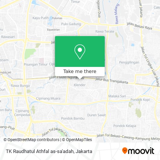 TK Raudhatul Athfal as-sa'adah map
