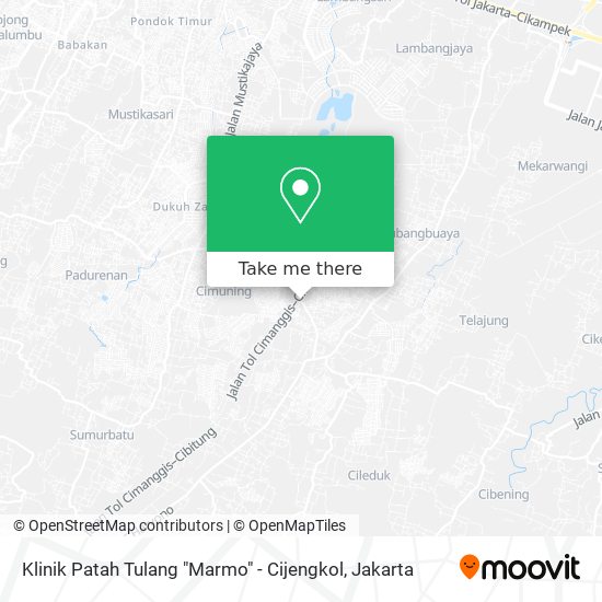 Klinik Patah Tulang "Marmo" - Cijengkol map