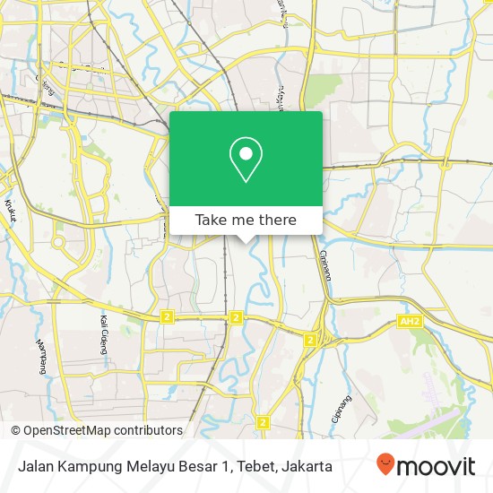 Jalan Kampung Melayu Besar 1, Tebet map