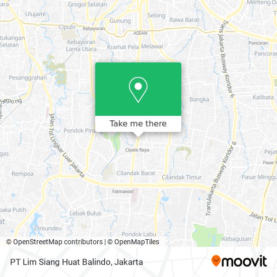 PT Lim Siang Huat Balindo map