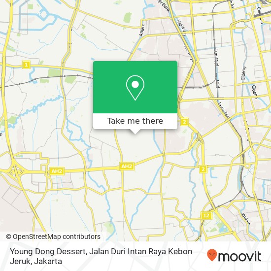 Young Dong Dessert, Jalan Duri Intan Raya Kebon Jeruk map