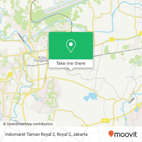 Indomaret Taman Royal 2, Royal 2 map