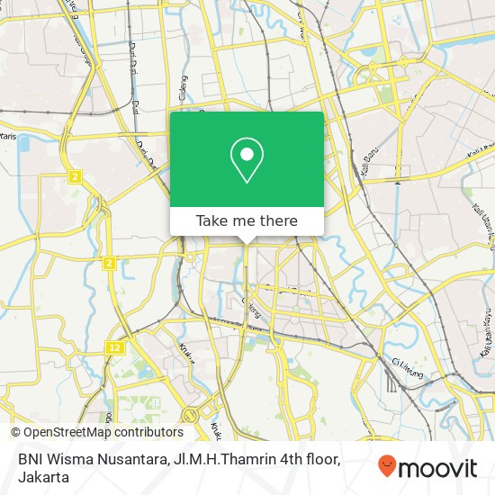 BNI Wisma Nusantara, Jl.M.H.Thamrin 4th floor map