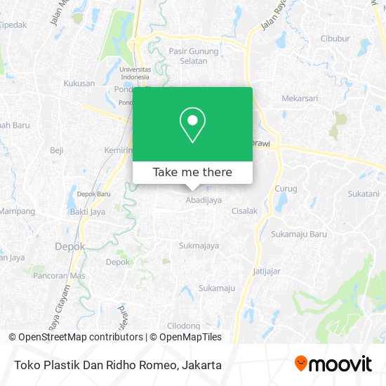 Toko Plastik Dan Ridho Romeo map