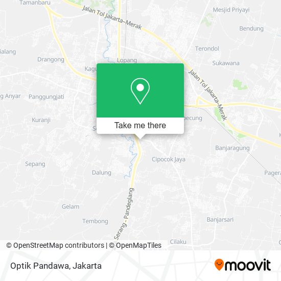 Optik Pandawa, Indonesia map