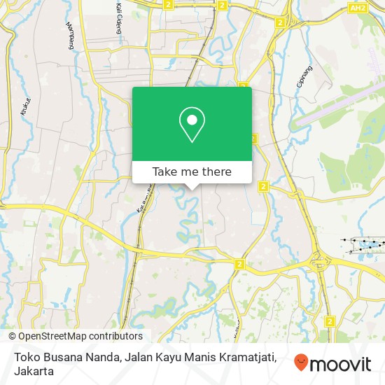 Toko Busana Nanda, Jalan Kayu Manis Kramatjati map