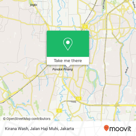 Kirana Wash, Jalan Haji Muhi map