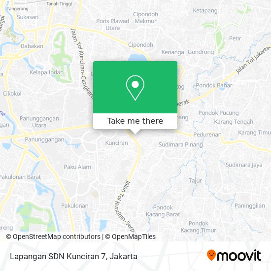 Lapangan SDN Kunciran 7 map