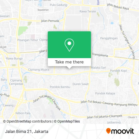 Jalan Bima 21 map