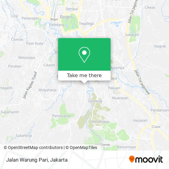 Jalan Warung Pari map