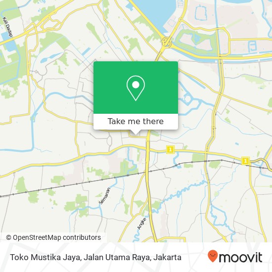 Toko Mustika Jaya, Jalan Utama Raya map