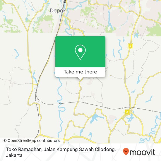 Toko Ramadhan, Jalan Kampung Sawah Cilodong map