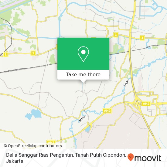 Della Sanggar Rias Pengantin, Tanah Putih Cipondoh map