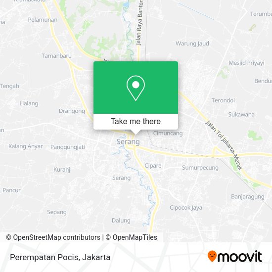 Perempatan Pocis, Jl tirtayasa map