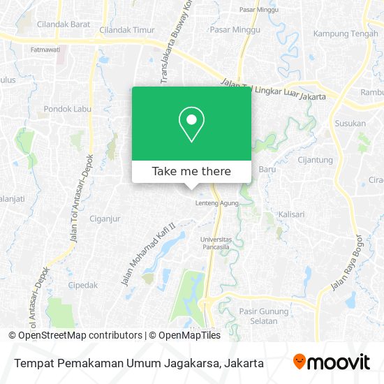 Tempat Pemakaman Umum Jagakarsa map